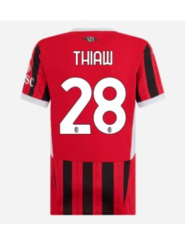 Ženski Nogometna dresi replika AC Milan Malick Thiaw #28 Domači 2024-25 Kratek rokav